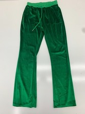 Womens Green Textured Sweatpants Size Small