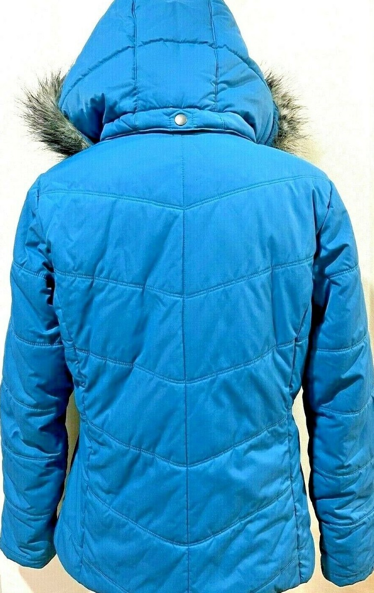 teal bubble jacket