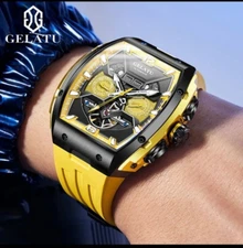 GELATU Original Mechanical Fully Automatic Movement Sapphire Mirror Wristwatch