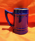 University of Notre Dame Beer Stein Mug Cobalt Blue & Gold Trim Vintage Bunting — photo 3