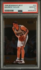 1998 BOWMAN'S BEST #22 MAURICE TAYLOR PSA 10