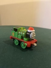 Thomas the Tank Engine 2002 Holiday Percy Take Along Diecast Train Christmas