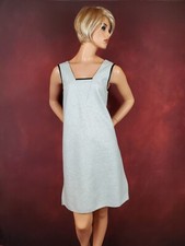 Madewell Sleeveless Knit Dress S V-Neck Gray Black Stretchy Casual Work Clothes