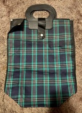 Vintage TOTE BAG Mid-Century 18 1/2 By 14 1/4 Some Fabric Material Heavy Duty