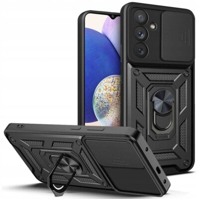 FÜR SAMSUNG GALAXY A35 5G - SLIDE Tasche Hülle Handy Camera Etui Case SCHWARZ