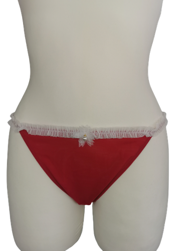 Petite Fleur Gold String, rot, Gr. 32/34 - 第 1/2 張圖片