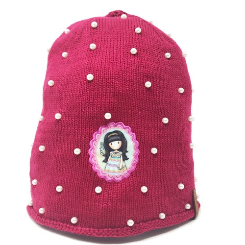 SANTORO GORJUSS CAPPELLO LANA CAPPELLO SANTORO INVERNALE CON PERLE  CAP.MAGENTA | eBay