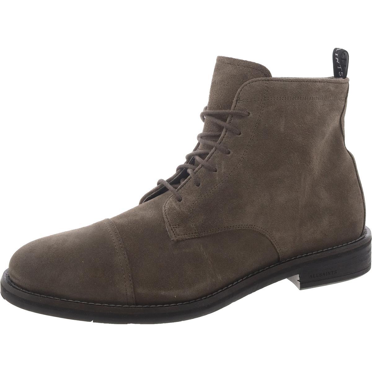 All Saints Мужские ботинки Harland из темно-серой замши Chukka Boots 12 Medium (D) BHFO 2102