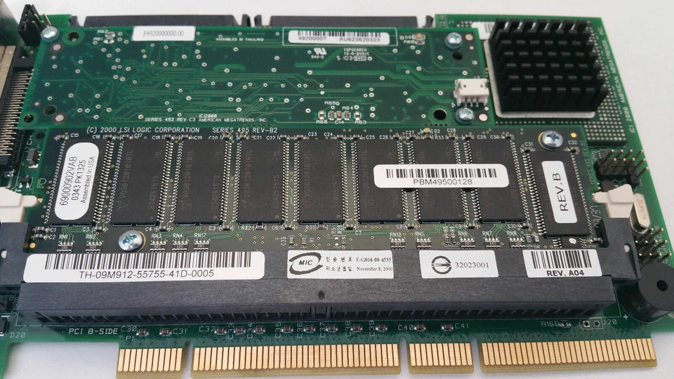 Dell 9M912 PERC 3DC Dual Ultra160 LVD SCSI PCI Raid Controller Adapter 128MB - Image 2 of 4