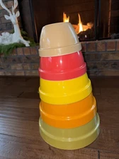 100% Melamine Nesting Mixing Bowls Set of 5 Grip Bottom Free Shipping