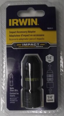 Irwin 1869511 Impact Accessory Adapter 1/4'' x 1/4''