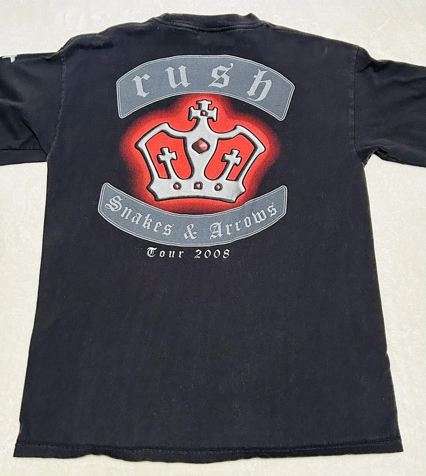 2008 Rush Snake And Arrows Long Sleeve T Shirt Mens Size Medium Black - Image 4 of 4