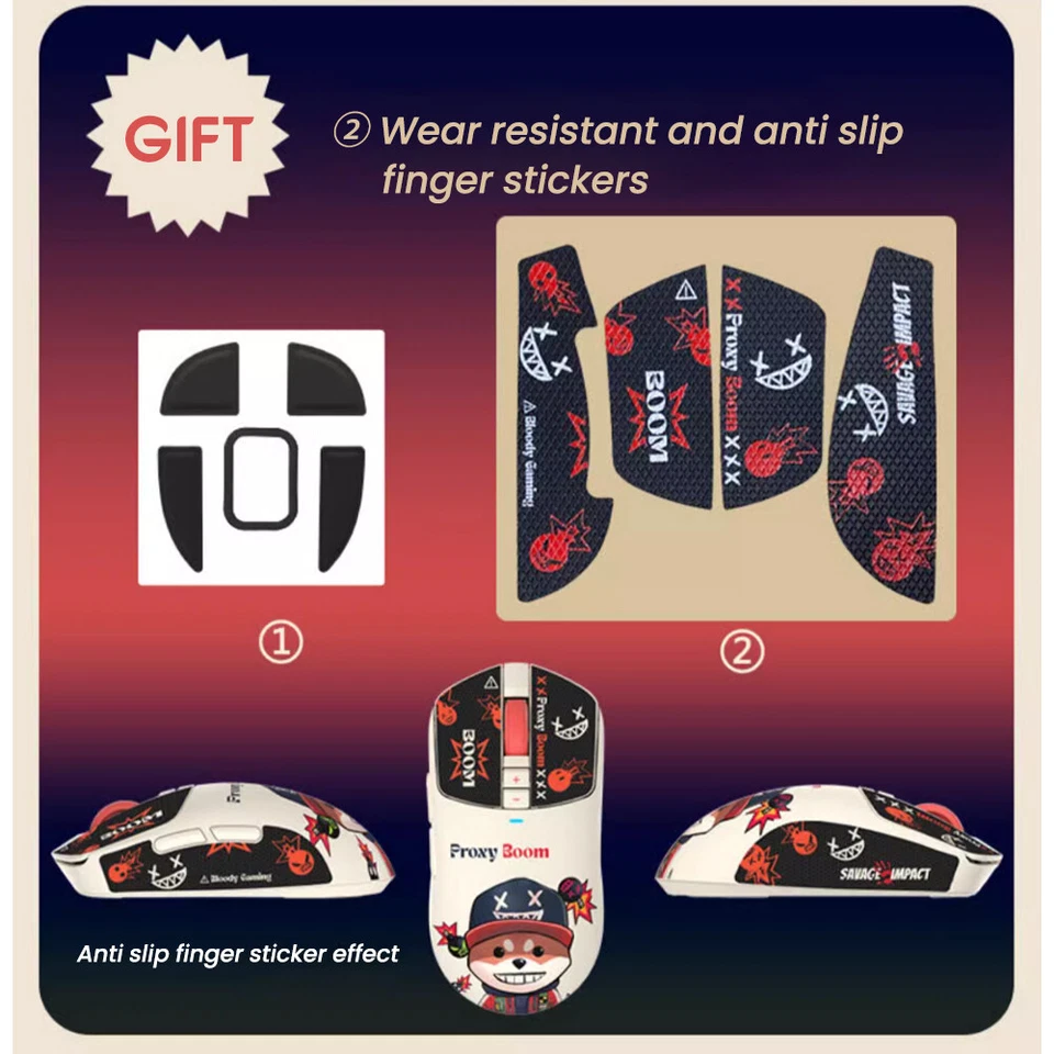 Bloody SAVAGE IMPACT Wireless Mouse R72 Pro Gaming Mouse 2.4GHz 2.4G wireless - Image 4 of 4