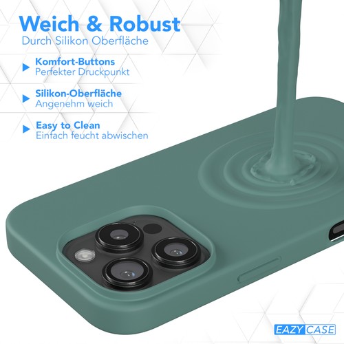 EAZY CASE für Apple iPhone 16 Pro Hülle Silikon Schutzhülle Premium Bumper - Afbeelding 4 van 22