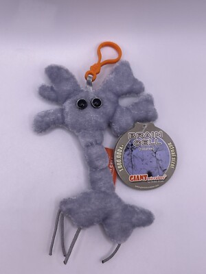 Giant Microbes Brain Cell Stuffed Plush Keychain Neuron Biology Collectible ***