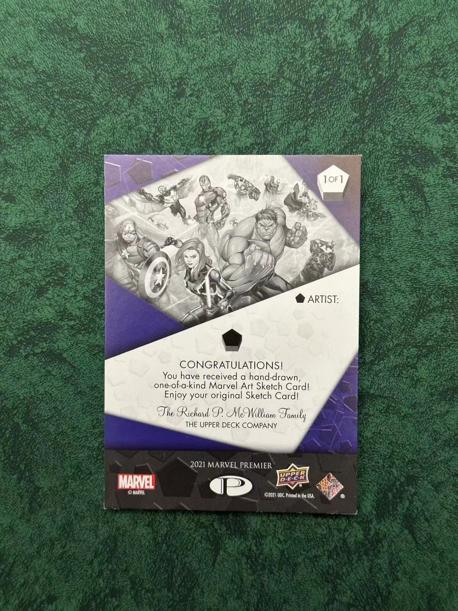 MARVEL　PREMIER　マイティー・ソー　ブックレットスケッチカード 2021 2023 Upper Deck Marvel Premier Blank AP Sketch Card