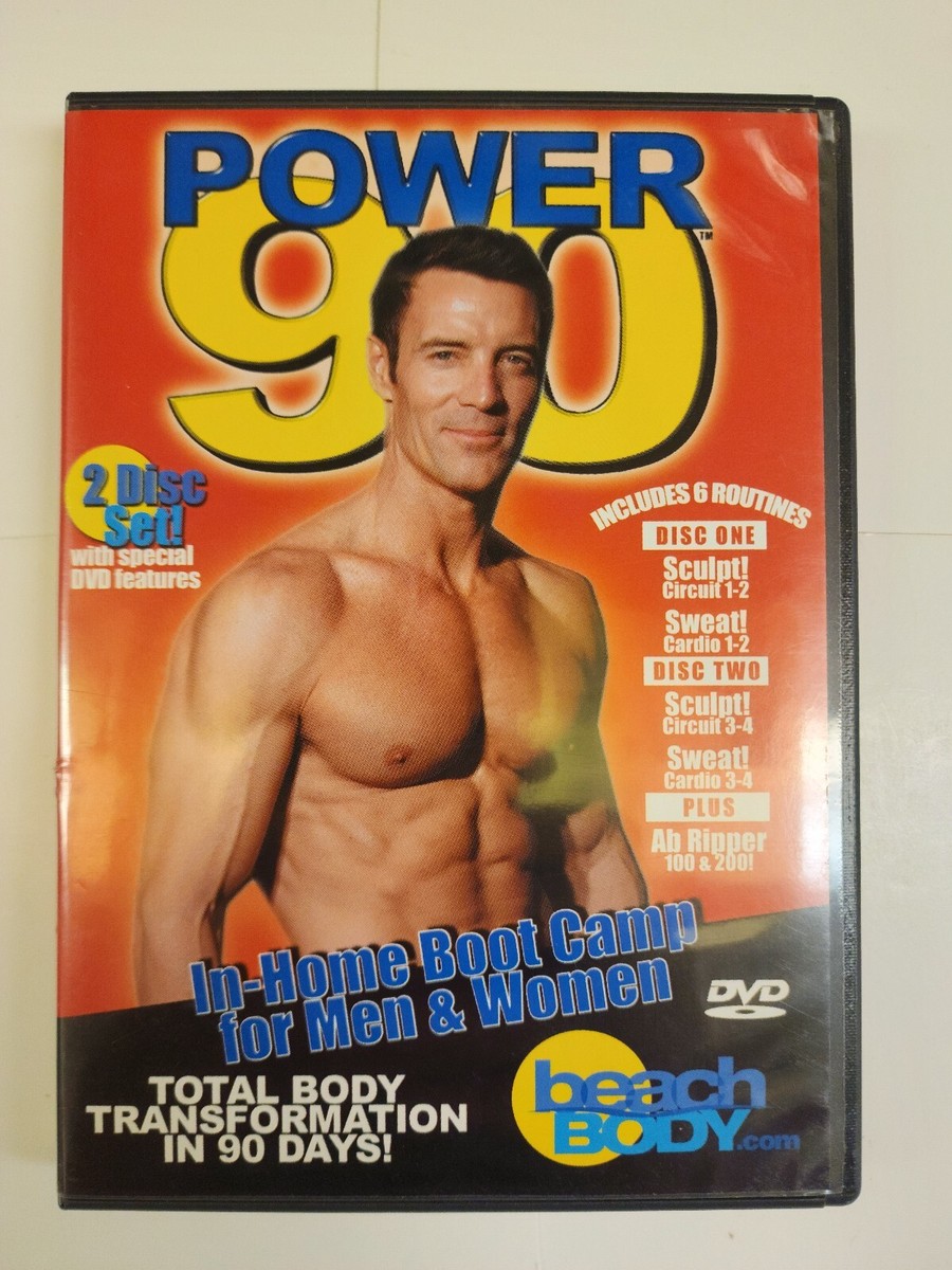 POWER 90 BEACH BODY IN HOME BOOT CAMP FOR MEN WOMEN TONY