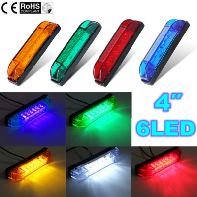 4'' 12V 24V Marine Boat 6-LED Courtesy Lights Cabin Deck Stern Navigatioin Light