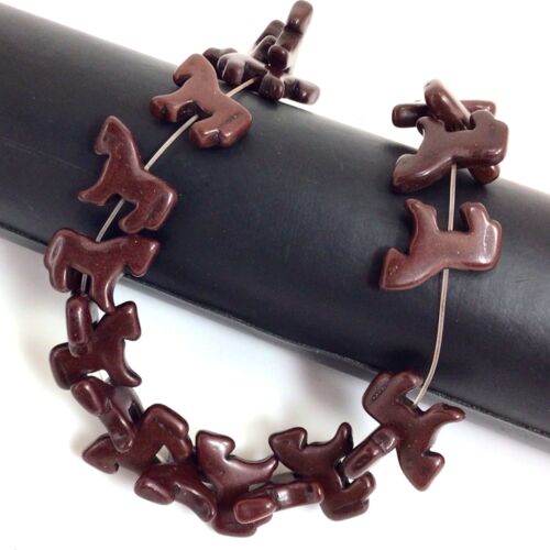 Howlite Zuni Horse Bead Magnesite Turquoise Loose Beads 24pcs Horse Pendant 15" - Picture 16 of 94