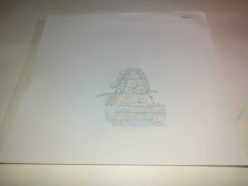 ghostbusters animation cel production used slimer the real Ghostbusters - Picture 3 of 3