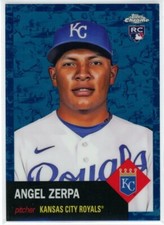 2022 Topps Chrome Platinum Angel Zerpa Toile White Blue Refractor RC /199 #51
