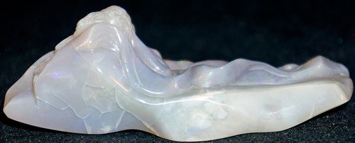 Scultura opale naturale figura di signora nuda grande 300+ carati rara 1 di un genere - Foto 5 di 12