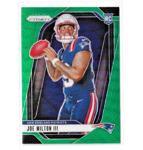 Joe Milton 2024 Panini Prizm Green Wave Prizm Rookie RC SP Photo Variation #20