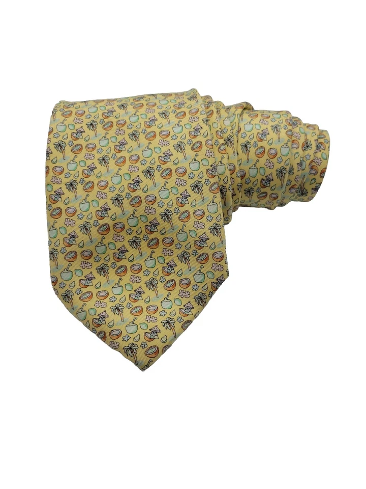 Vineyard Vines Tie Martha's Vineyard Tropical Palmera Vacaciones 60" x 3.75" Foto 2 de 4