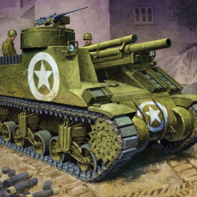 Academy Hobby Model Kit   1/35 M7 Priest U.S. Self-Propelled Howitzer