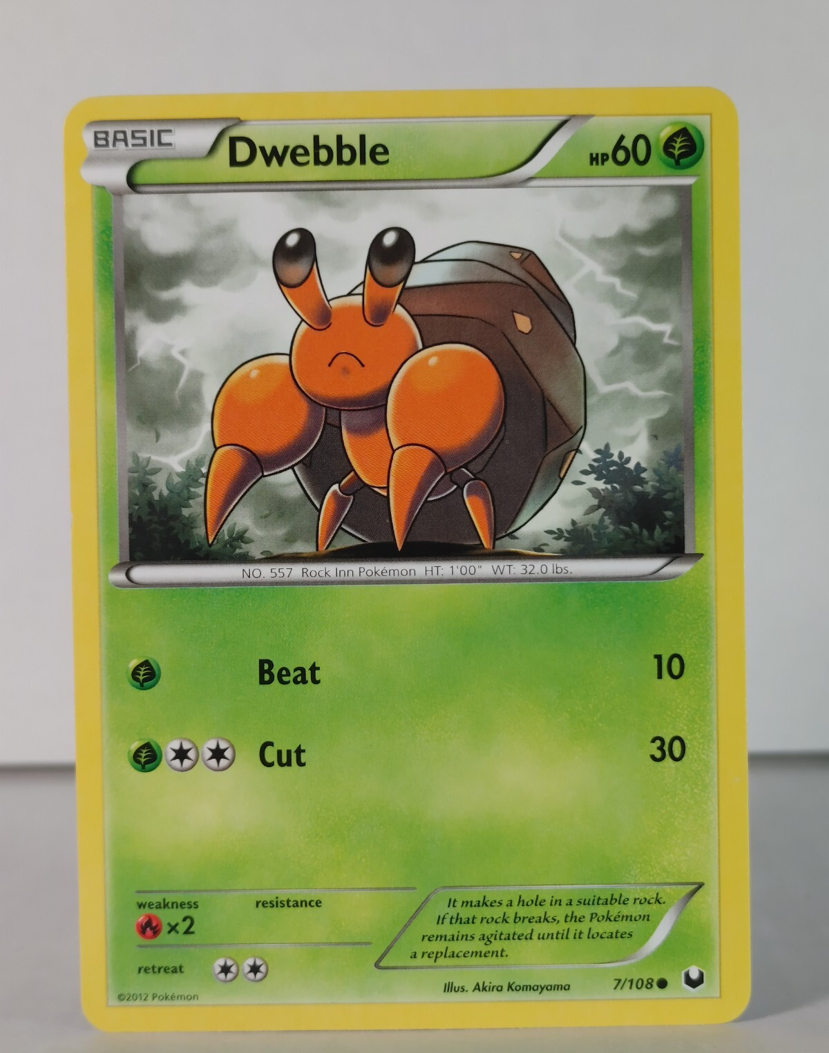 Dwebble - BW Dark Explorers - 7/108 - Common - A