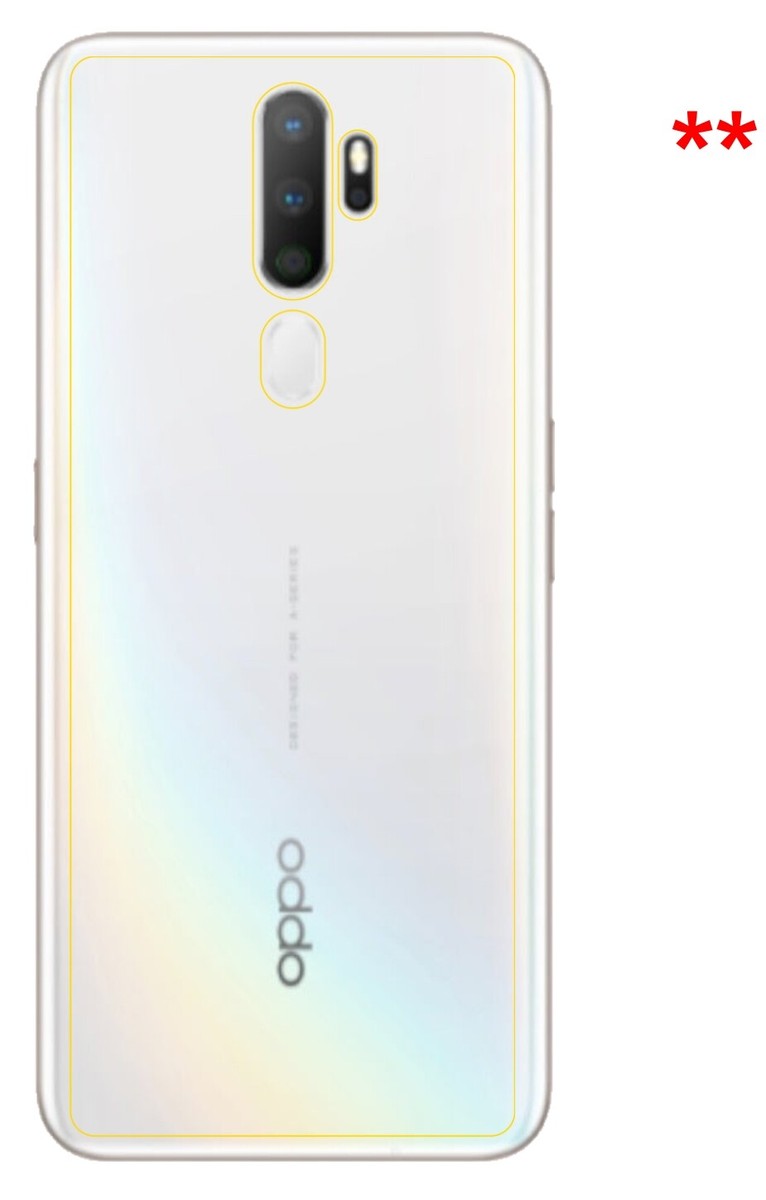 2 Pellicole Protettive Posteriori Antiriflesso Dipos Per Oppo A5 (2020), Opache, Anti-impronta, Made In Germany, Taglio Laser Preciso