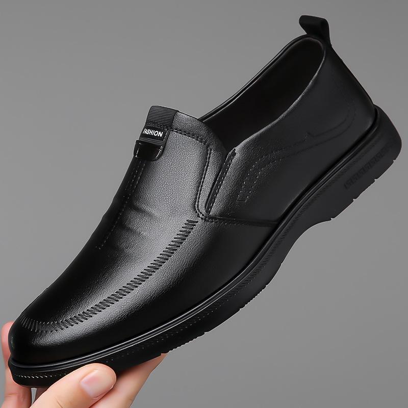 SAOLA Abito da sposa uomo britannico primavera estate nero pull on Oxford scarpe da sposa