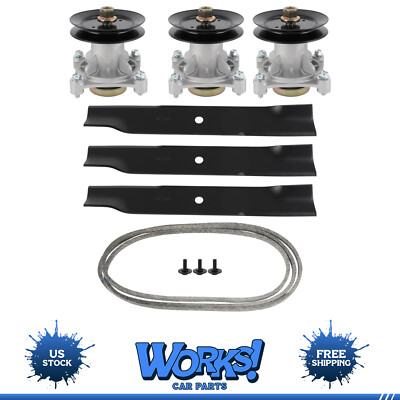 #ad Deck Rebuild Kit for Hustler Raptor 52quot; Spindle Blade Pulley Belt 604214 603995 $120.25