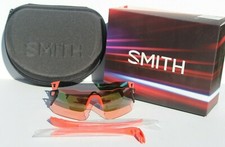 SMITH OPTICS Attack Sunglasses ChromaPop Red Rock/Green Mirror 2 Lens NEW