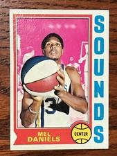 1974-75 TOPPS BASKETBALL MEL DANIELS SOUNDS EXCELLENT CARD-MAR201