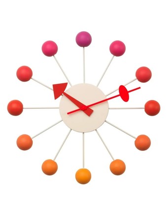 Round Ball Wall Clock Simple Mid Century for Study Room Bedroom Decor  Clock