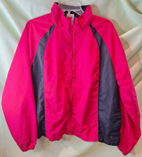  489 Danskin Now Woman's Large 12 - 14 Pink  Gray Jacket Zipper Closure