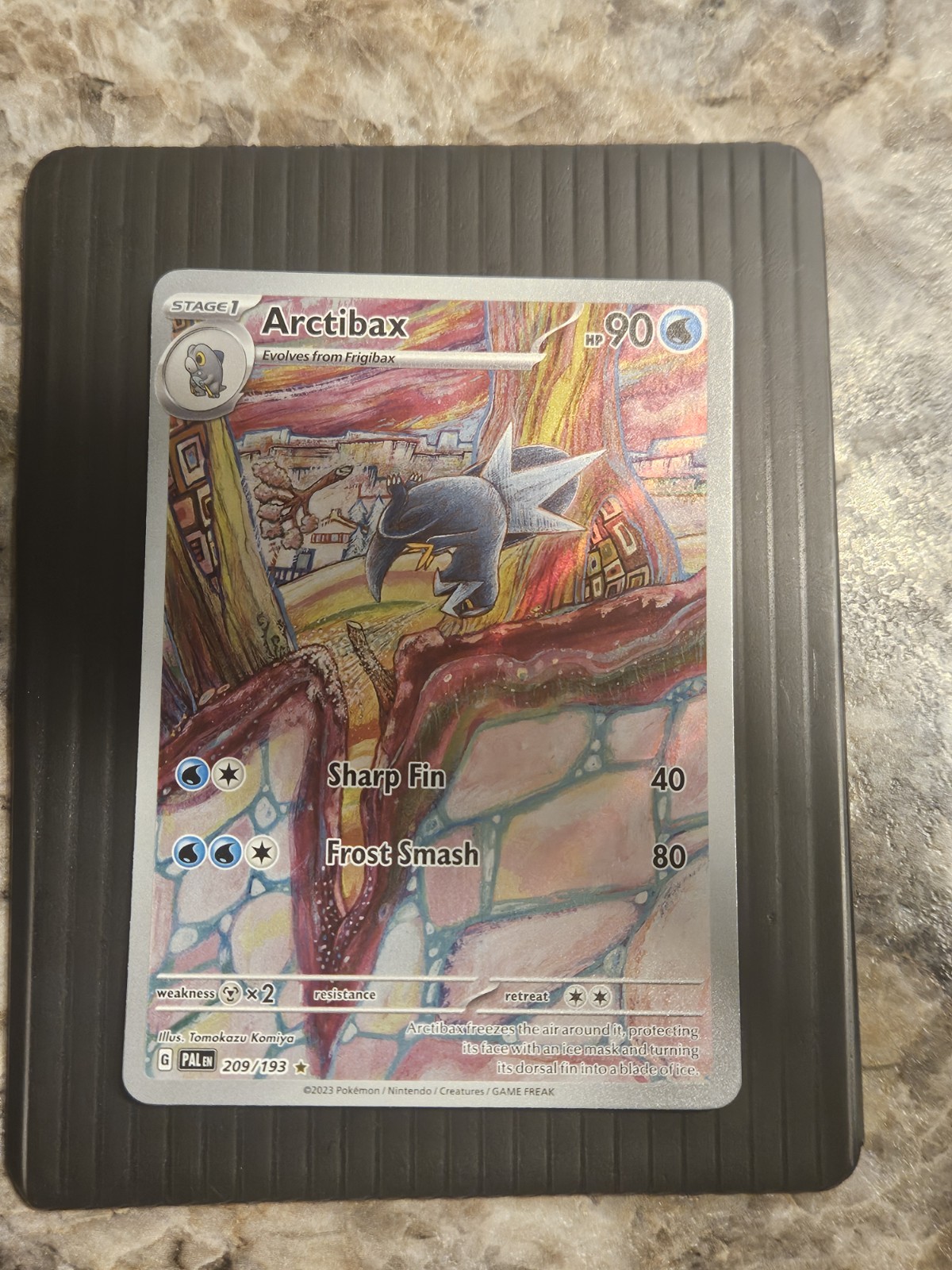 Arctibax Pokemon Paldea Evolved 209/193 Full Art Illustration Rare NM