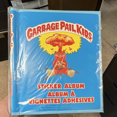 Topps 1985 Garbage Pail Kids Sticker Album Empty Plastic Covered Sticker Pages