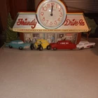 Vintage 1988 Coca-Cola Family Drive-In Wall Clock 3D Diorama Burwood USA Made