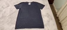 JungMaven Tee Shirt Womens Size LARGE Blue Hemp Short Sleeve MADE IN USA