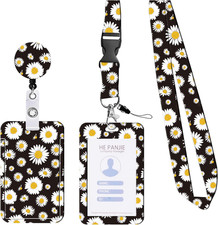 Lanyard mit ID Kartenhalter &ndash; 2 St&uuml;ck einziehbare Ausweishalter mit Ausweish&uuml;lle