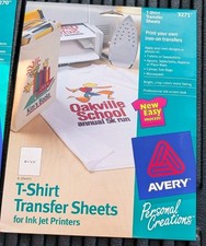 Avery T-Shirt Transfers for Inkjet Printers 3271