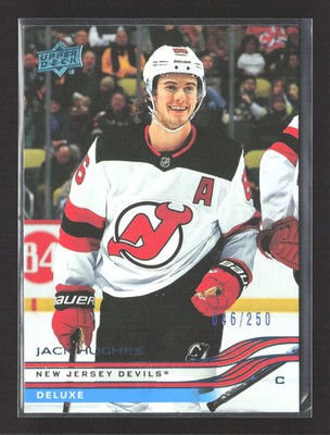 2026 Upper Deck Series 2 Hockey Deluxe Jack Hughes #351 046/250