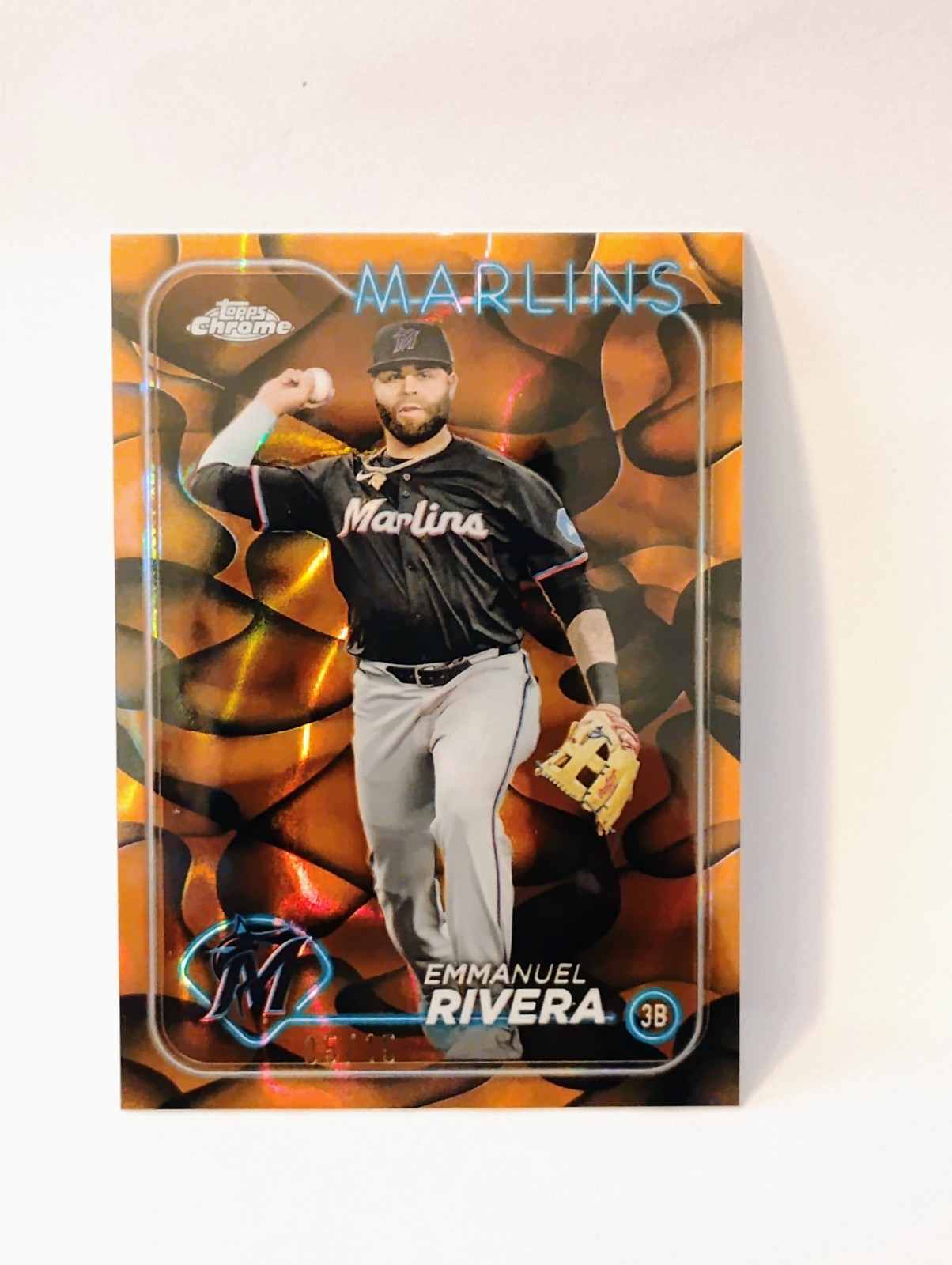 2024 TOPPS CHROME UPDATE SERIES - EMMANUEL RIVERA - USC-181 ORANGE /15 REFRACTOR