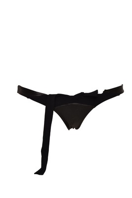 AGENT PROVOCATEUR Damen Bikinihose Metallic Elegant Schwarz Größe AP 2