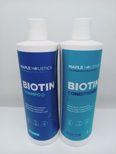 Volumizing Biotin Shampoo and Conditioner Set, Maple Holistics 16 oz Each - NEW