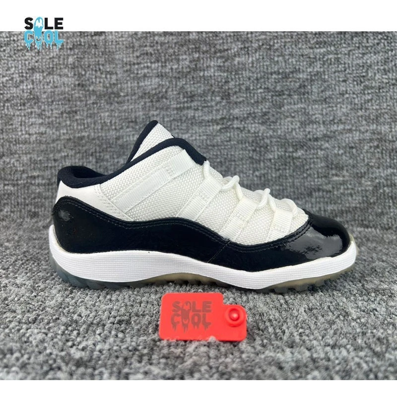 Air Jordan AJ11 Retro Bajo TD Niño Pequeño Concord Negro Zapatos 505836-153 Foto 2 de 4