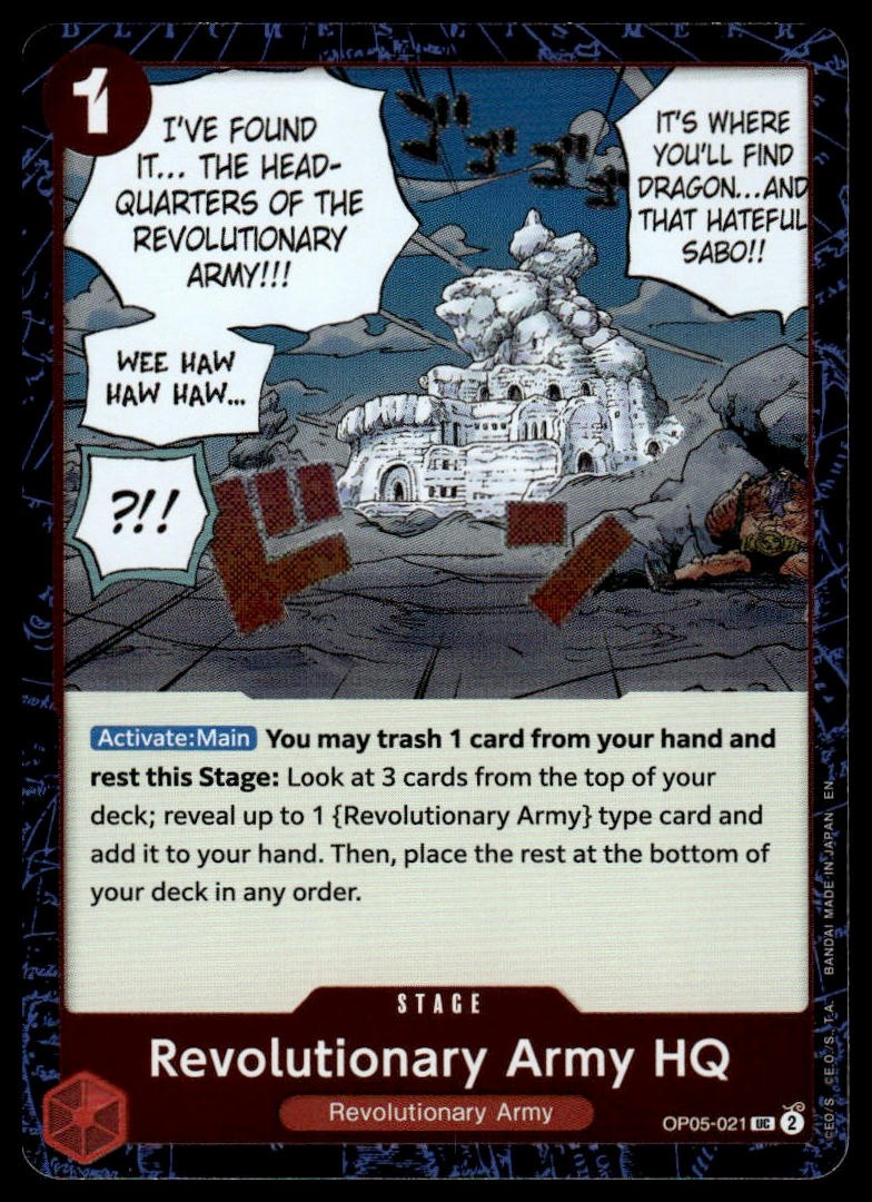 Premium Booster -The Best- Vol. 2 #OP05-021 Revolutionary Army HQ (Pirate Foil)