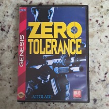Zero Tolerance (SEGA Genesis, 1994) With Case. Tested and Working